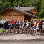 Road biking in Samoens